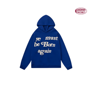 Ye Must Be Born Again Hoodie — أزرق